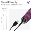 bed geek Handheld Cordless Personal Wand Massager – Waterproof, USB Rechargeable, 20 Vibration Patterns, 8 Speeds, Memory Feature, Skin-Soft Silicone for Ultimate Relaxation Tool (Purple) 🍁 All In One Marketplace Canada