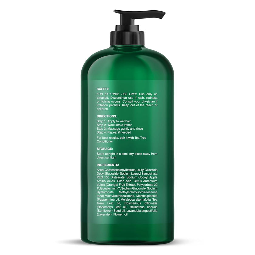 Botanic Hearth Tea Tree Shampoo for Dry & Itchy Scalp, Soothing & Hydrating Cleanser with Natural Tea Tree Oil, Sulfate & Paraben Free, For Men & Women, 16 fl oz 🍁 All In One Marketplace Canada