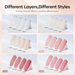 Modelones Jelly Gel Nail Polish 6 Colors Nude Gel Polish Milky White Neutral Nail Gel Polish Shimmery Glitter Translucent Nail Art Gel Kit Soak off Gel Manicure DIY Salon Nail Gift 🍁 All In One Marketplace Canada