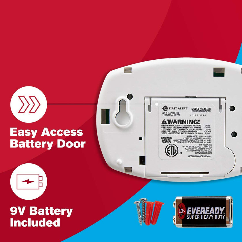 First Alert CO400A Battery Powered Carbon Monoxide Alarm 🍁 All In One Marketplace Canada