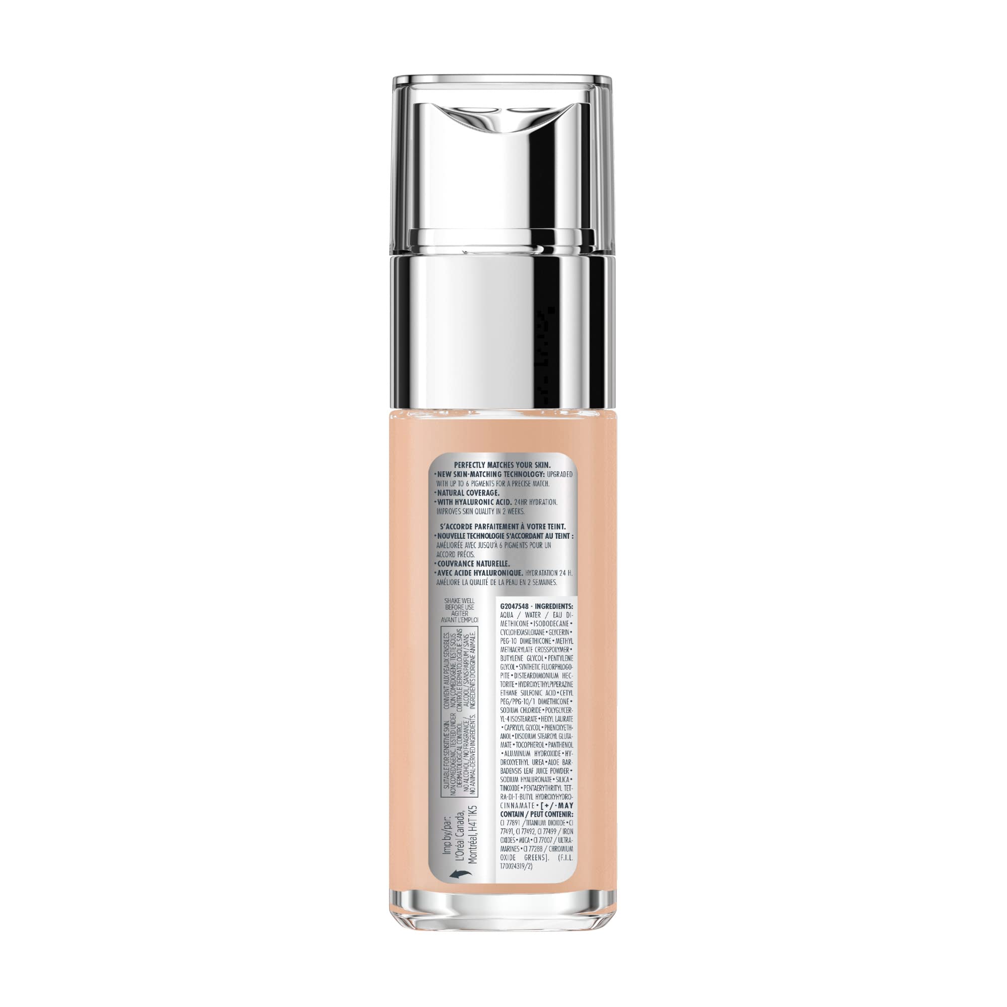 L'Oreal Paris True Match Super-Blendable Liquid Foundation, Skincare Infused with Moisturizing Cream & Hyaluronic Acid, 30 ml, Shade: 2N Vanilla 🍁 All In One Marketplace Canada