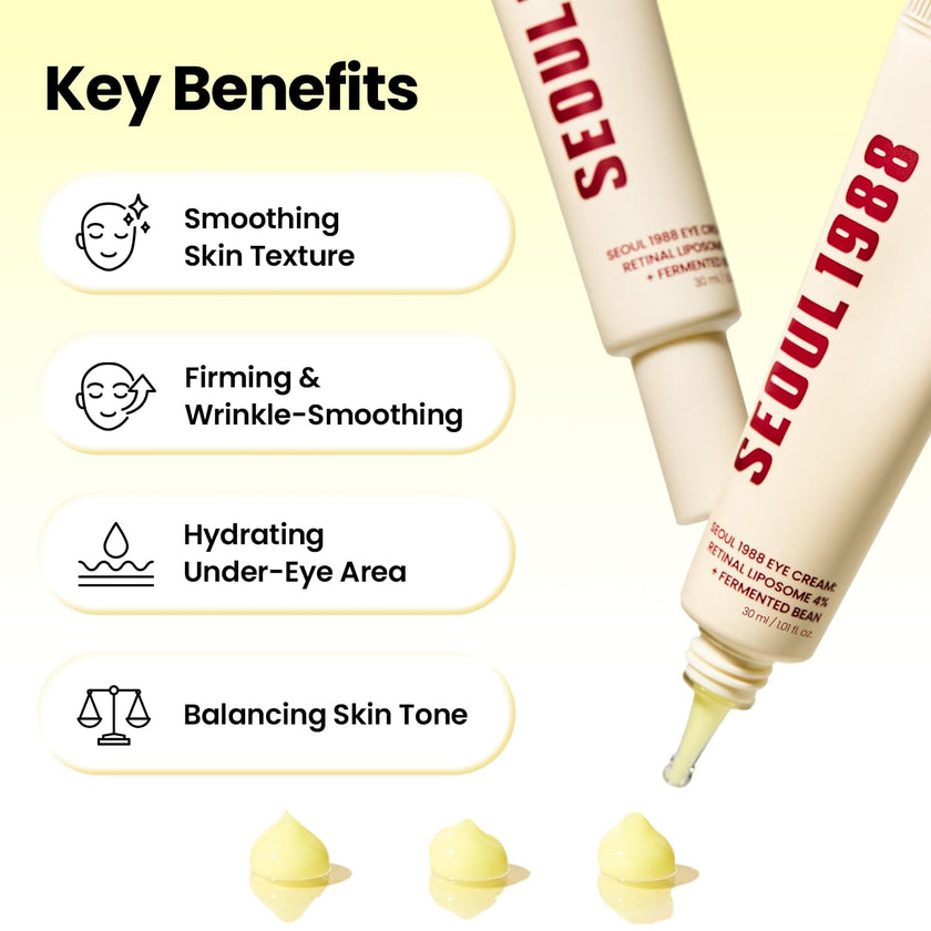Seoul 1988 Eye Cream: Retinal Liposome 4% +Fermented Bean 30ml 🍁 All In One Marketplace Canada