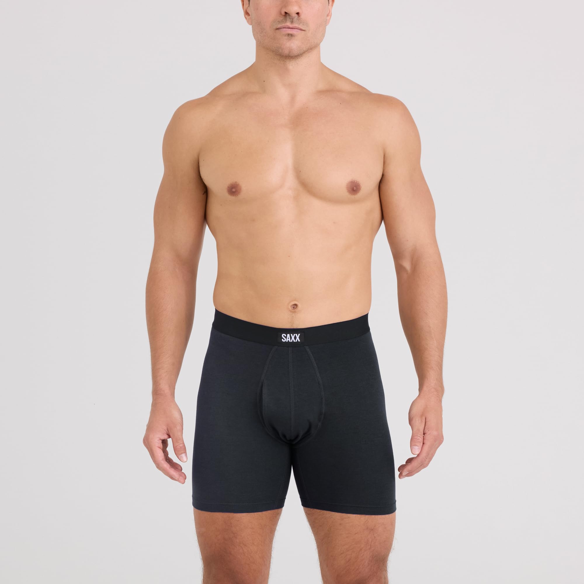 SAXX Underwear Co. Men's Core Cotton Boxer Brief Fly 3-Pack, Black/Shade/Dark Denim, X-Large 🍁 All In One Marketplace Canada