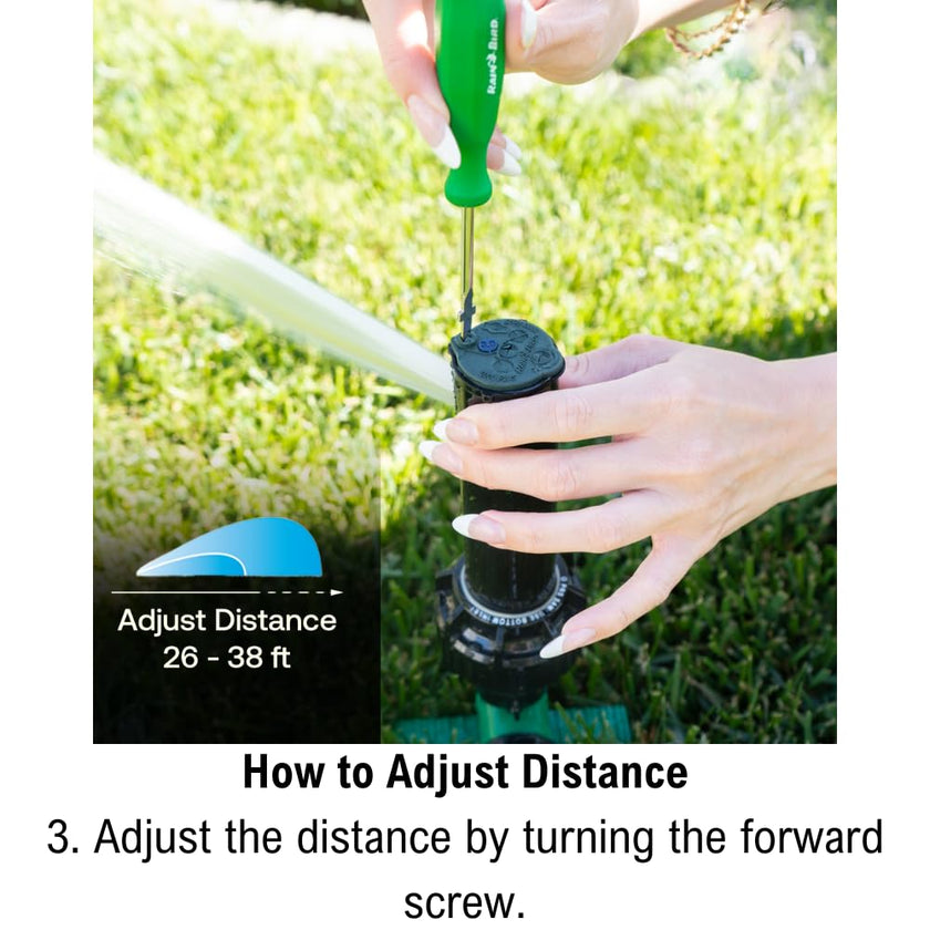 Rain Bird 42SASPG 42SA Gear Drive Rotor Sprinkler on Heavy Duty Green Spike, Adjustable 40° - 360° Pattern, 26' - 38' Spray Distance 🍁 All In One Marketplace Canada