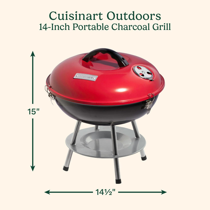 Cuisinart Outdoor Portable Charcoal Grill, 14