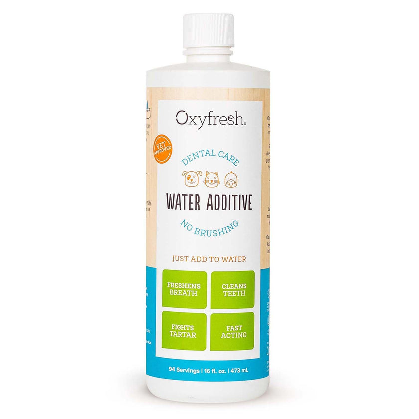 Oxyfresh Premium Pet Dental Care Solution Pet Water Additive: Best Way to Eliminate Bad Dog Breath and Cat Bad Breath - Fights Tartar & Plaque - So Easy, Just Add to Water! Vet Recommended 16 oz. 🍁 All In One Marketplace Canada