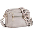 Daily Matching PU Leather Business Commute Zipper Crossbody Bags for women
