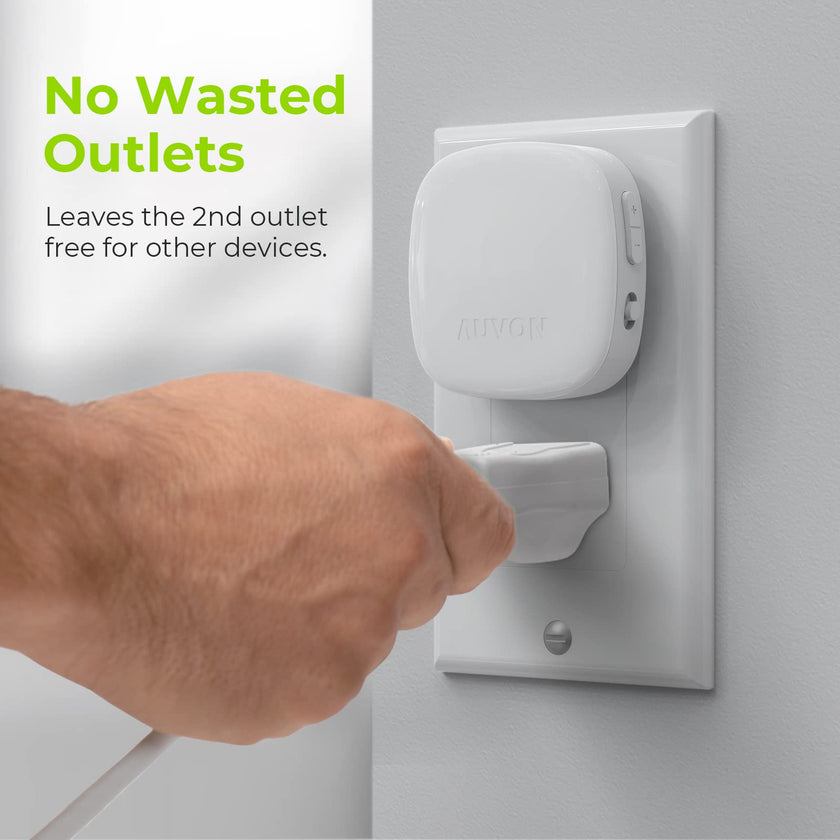 AUVON Plug-in LED Backlit Night Light with Motion Sensor & Dusk to Dawn Sensor, Dimmable Warm White Nightlight with 1-50 lm Adjustable Brightness for Bathroom, Bedroom, Hallway, Stairs (2 Pack) 🍁 All In One Marketplace Canada