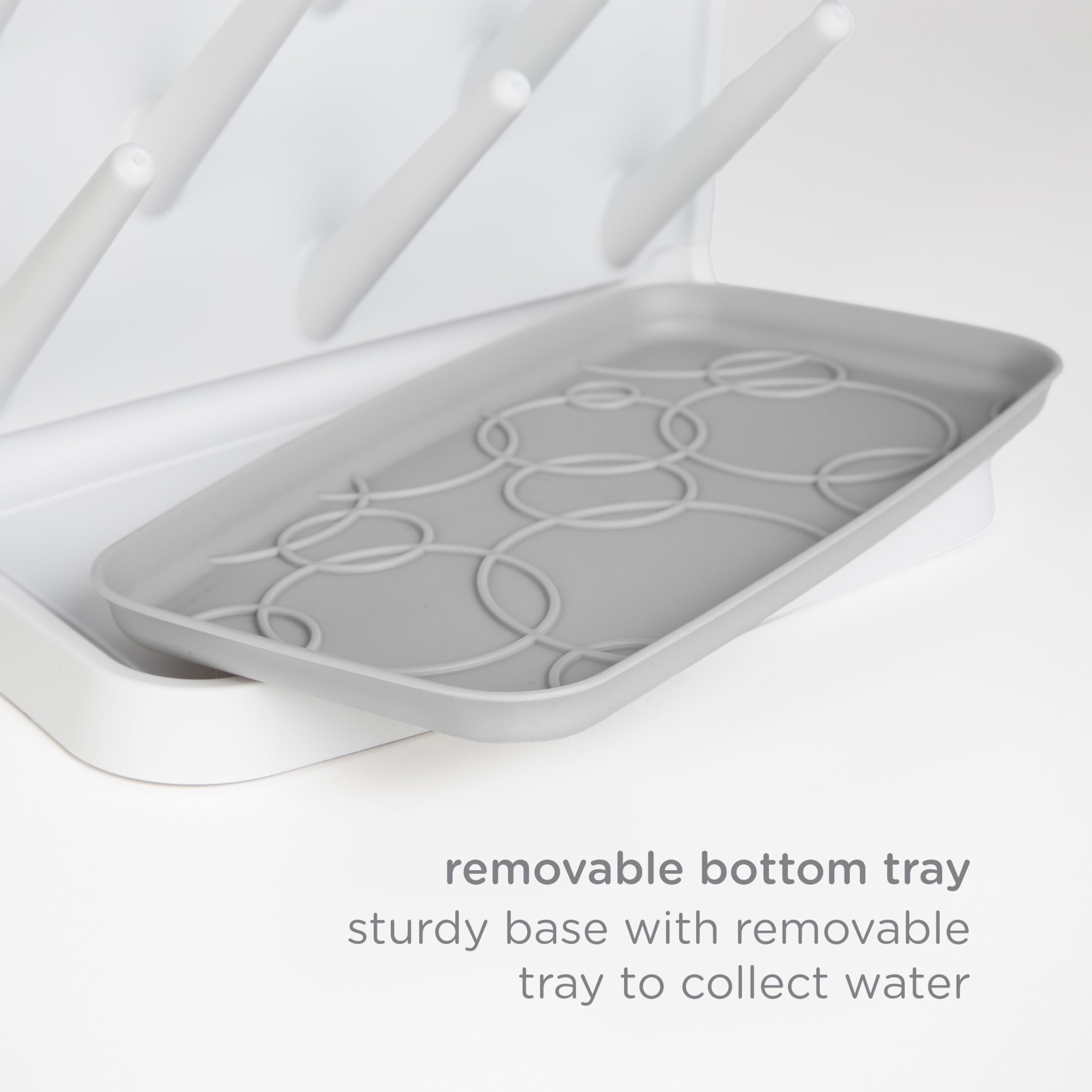 Ubbi Vertical Baby Bottle Drying Rack, Countertop Drying Rack Baby Accessory, Grey 🍁 All In One Marketplace Canada
