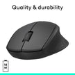 Logitech M330 Silent Wireless Mouse, 2.4GHz with USB Receiver, Optical Tracking, Quiet & Lightweight, Long Battery Life, for PC, Mac, Laptop, Chromebook - Black 🍁 All In One Marketplace Canada