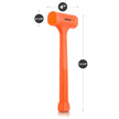 Neiko 02847A Tools Dead Blow Hammer, 2 lb, Neon Orange 🍁 All In One Marketplace Canada