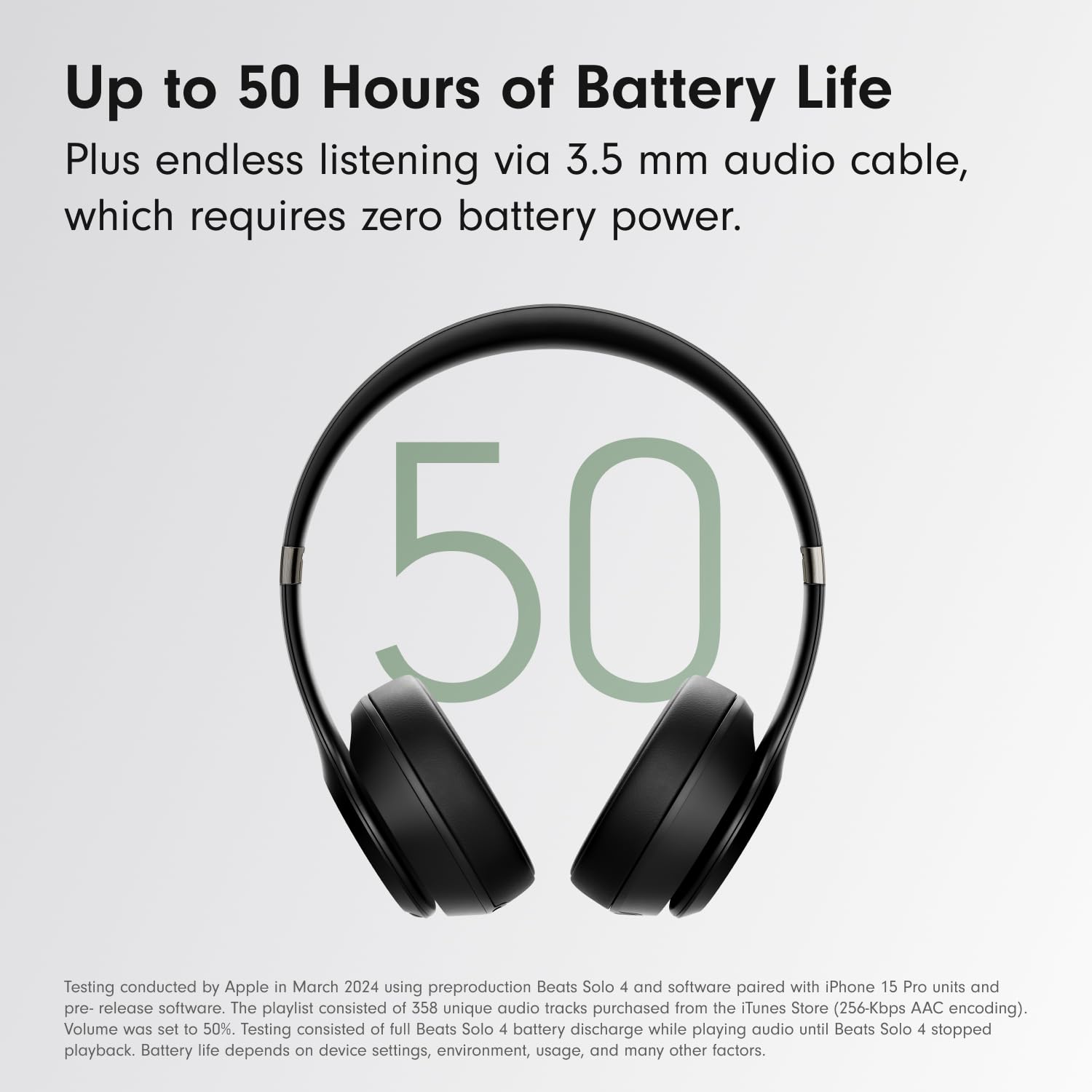 Beats Solo 4 - Wireless Bluetooth On-Ear Headphones, Apple & Android Compatible, Up to 50 Hours of Battery Life - Matte Black 🍁 All In One Marketplace Canada