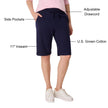 Hanes Women's French Terry Bermuda Short, Navy, Large 🍁 All In One Marketplace Canada