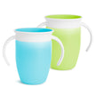 Munchkin Miracle 360˚ Trainer Cup, 7oz, 2Pk, Blue/Green, Blue, Green, 7 Ounce 🍁 All In One Marketplace Canada