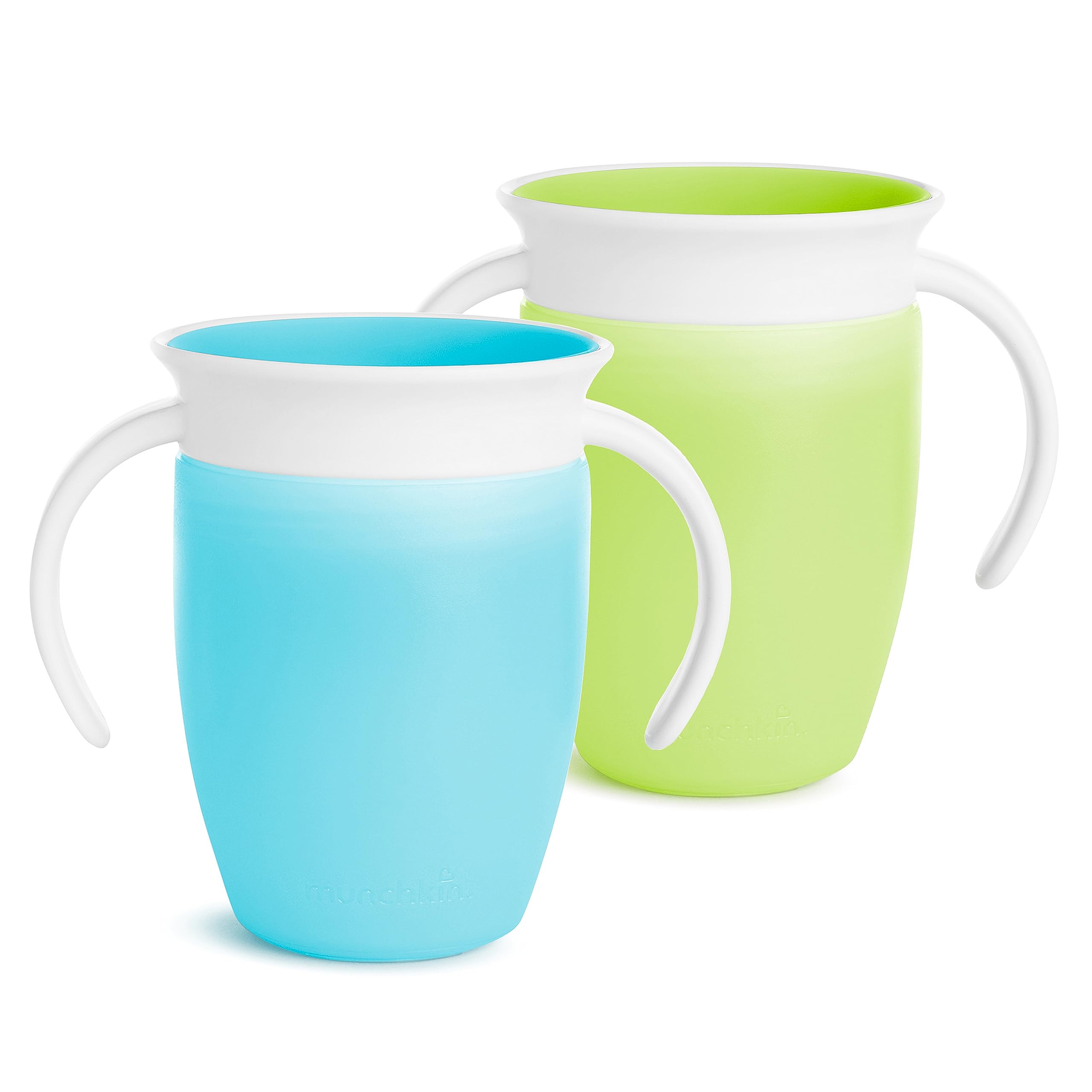 Munchkin Miracle 360˚ Trainer Cup, 7oz, 2Pk, Blue/Green, Blue, Green, 7 Ounce 🍁 All In One Marketplace Canada