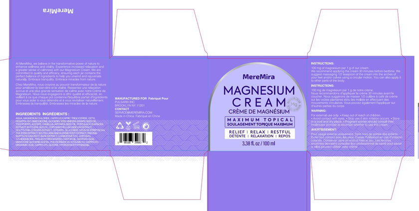 Magnesium Cream for Sleep & Muscle Relief: Topical Night Calming & Deep Relaxation - Restless Cramps Leg & Joint Care Lotion - Lavender 3.38 Fl. Oz. 🍁 All In One Marketplace Canada