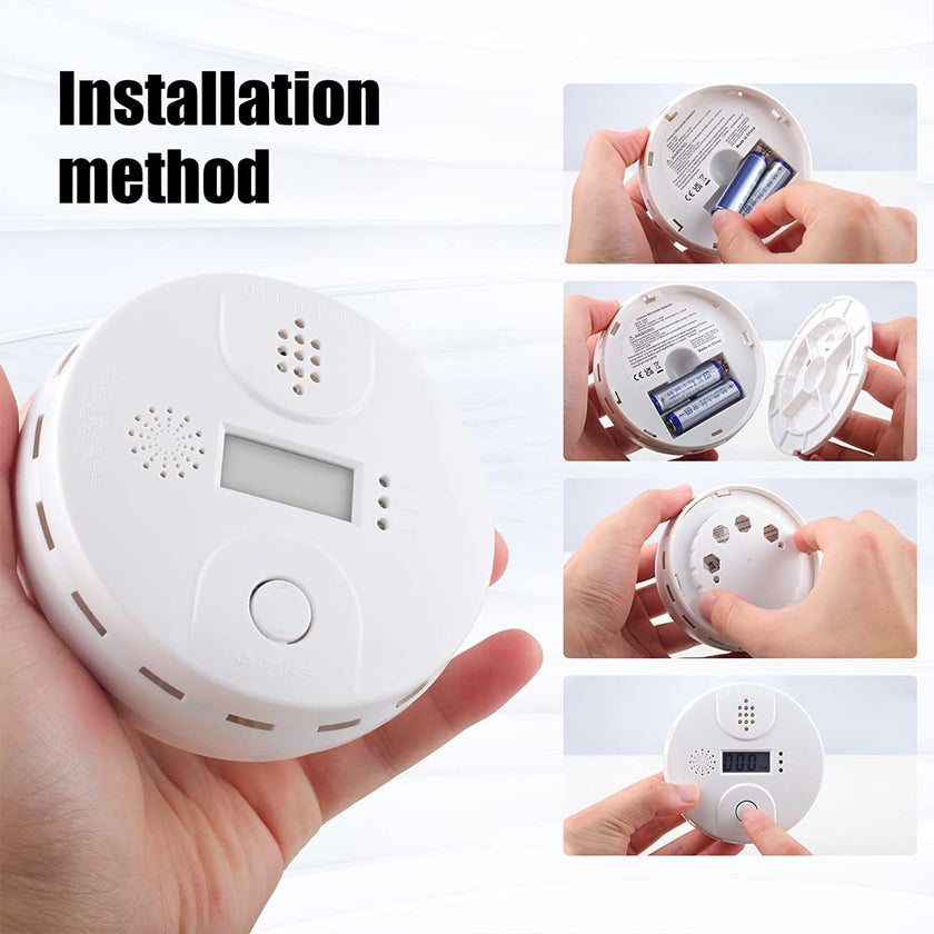 Carbon Monoxide Detector,CO Alarm Detector with Digital Display and Sound Alarm for Home 2pcs 🍁 All In One Marketplace Canada
