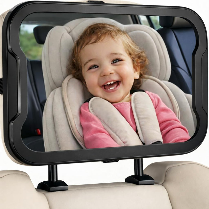 Zacro Baby Car Mirror, Shatter-Proof Acrylic Baby Mirror for Car, Rearview Baby Mirror-Easily to Observe The Baby's Every Move, Safety and 360 Degree Adjustability 🍁 All In One Marketplace Canada