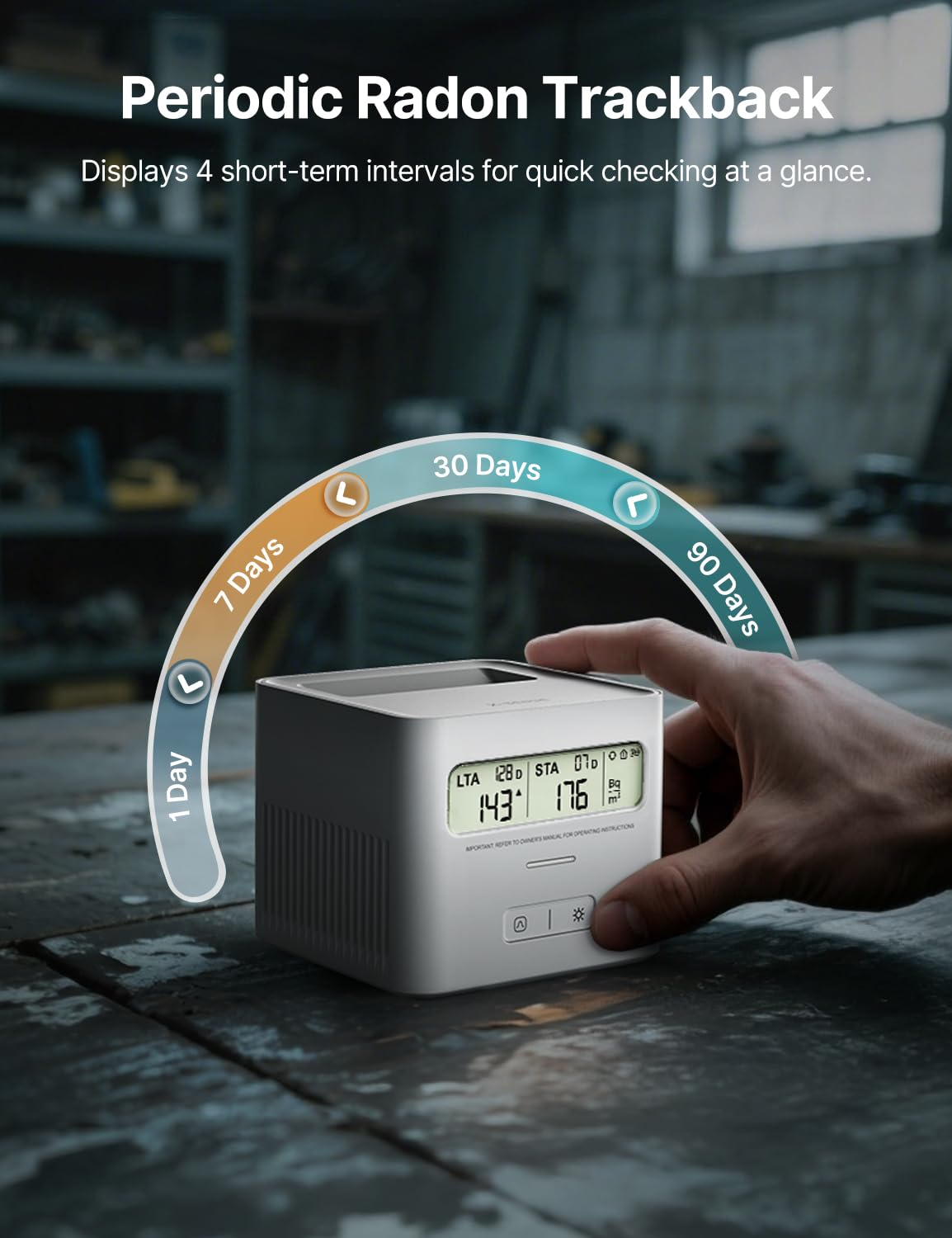 X-Sense Radon Detector for Home with LCD, Battery Powered, White 🍁 All In One Marketplace Canada