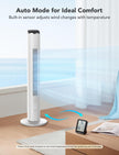 GoveeLife White Tower Fan for Bedroom, 36