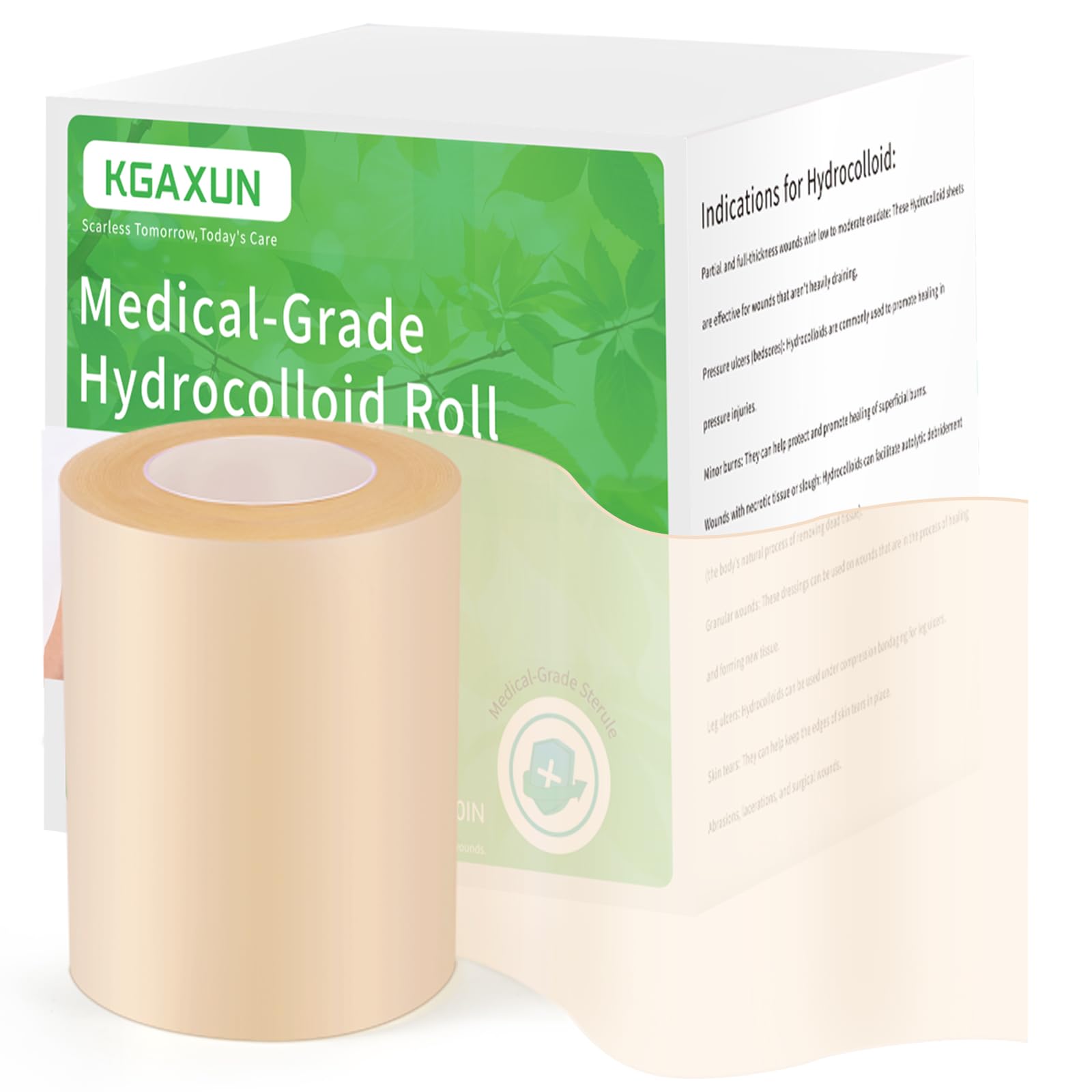 Hydrocolloid Bandages Roll for Wound Care, (2IN*5FT) Hydrocolloid Roll with Self-Adhesive, Cut-to-Size Patch Bandages, Ultra Absorbent, Waterproof, First Aid Kit Essential 🍁 All In One Marketplace Canada
