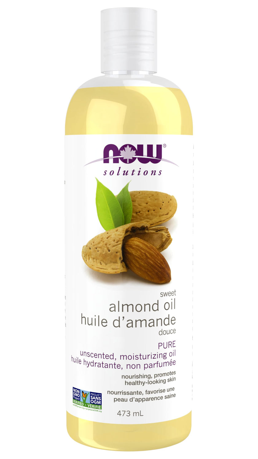 NOW Solutions Sweet Almond Oil, 473mL 🍁 All In One Marketplace Canada