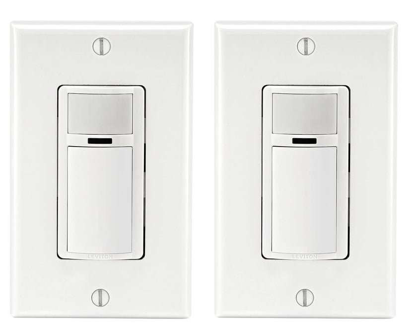 Leviton 2-Pack Decora Occupancy Motion Sensor Light Switch, Auto-On, 2A, Residential Grade, Single Pole, DOS02-2PK, White 🍁 All In One Marketplace Canada