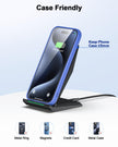NANAMI Wireless Charger,15W Max Fast Wireless Charging Stand for iPhone 17 16 15 14 13 12 11 Pro Max XS 8,Phone Charger Station for Samsung Galaxy S26 S25 S24 S23 S22 Ultra S21 S20 S10,Pixel 9 8 7 6 5 🍁 All In One Marketplace Canada