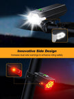 Oldowl Upgraded Bike Lights Super Bright, 4+6 Modes Rechargeable Bike Lights Front and Back with Side Lights, 360°Rotatable Bike Headlight, IP65 Waterproof Bicycle TailLight, Reflectors Accessories 🍁 All In One Marketplace Canada