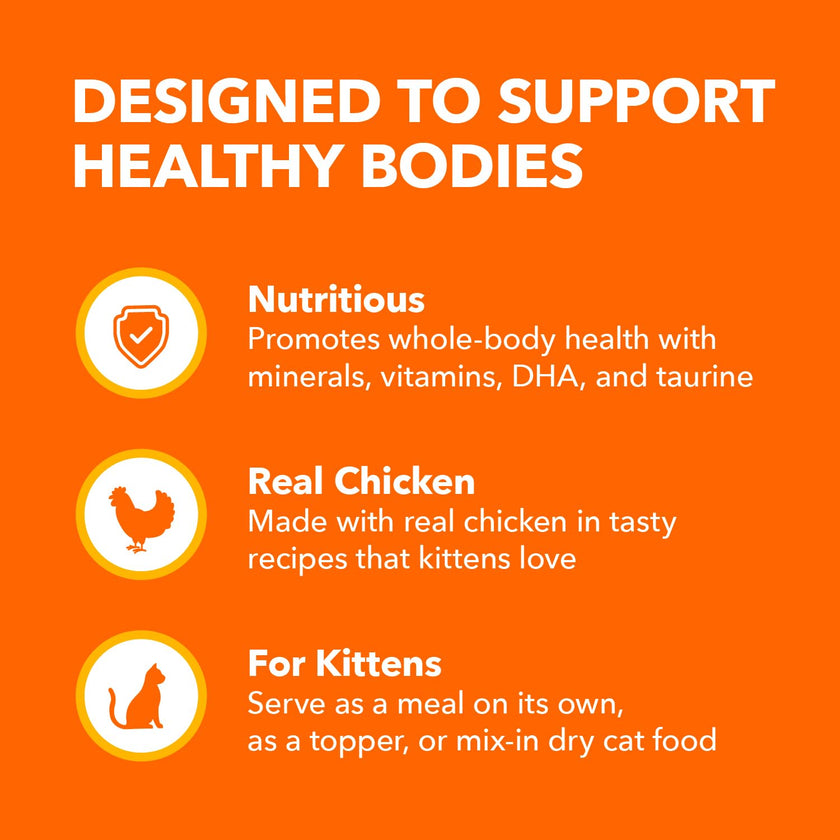 IAMS PERFECT PORTIONS Kitten Wet Cat Food, Chicken Flavour, 75g (24 pack) 🍁 All In One Marketplace Canada