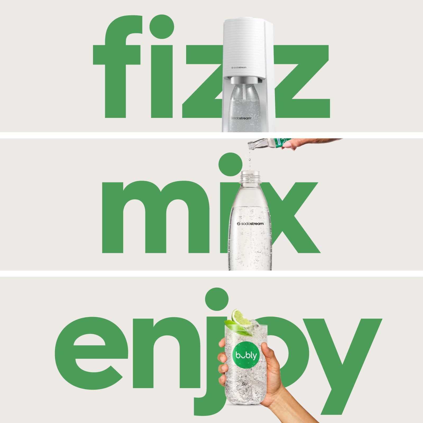 SodaStream Terra Sparkling Water Maker Bundle (White), with CO2, DWS Bottle, and Bubly Drops Flavors 🍁 All In One Marketplace Canada