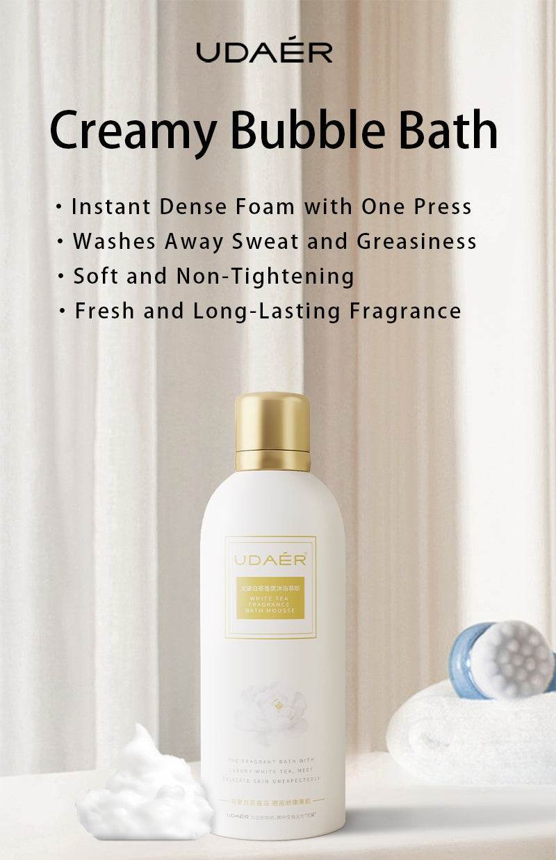 UDAER Cream Bubble Bath Hydrating Shower Gel Gentle Cleansing Body Wash