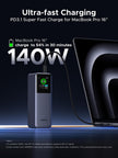 UGREEN Power Bank, 25000mAh 200W, 3-Port Portable Charger, TFT Smart Display, Battery Pack, Compatible with iPhone 16/16 Plus/16 Pro/16 Pro Max, iPhone 15/14/13/12, MacBook, Dell, Galaxy S25 Ultra 🍁 All In One Marketplace Canada
