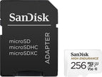 SanDisk 256GB High Endurance Video microSDXC Card with Adapter for Dash Cam and Home Monitoring Systems - C10, U3, V30, 4K UHD, Micro SD Card - SDSQQNR-256G-GN6IA 🍁 All In One Marketplace Canada