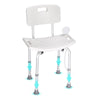 Shower Chair, Shower Seat With Back, Adjustable Height Shower Stool, Shower Chair For Inside Shower Bathtub, Non-slip Bathroom Bench Bath Chair For Elderly Disabled Handicap, 350 Lbs Capacity