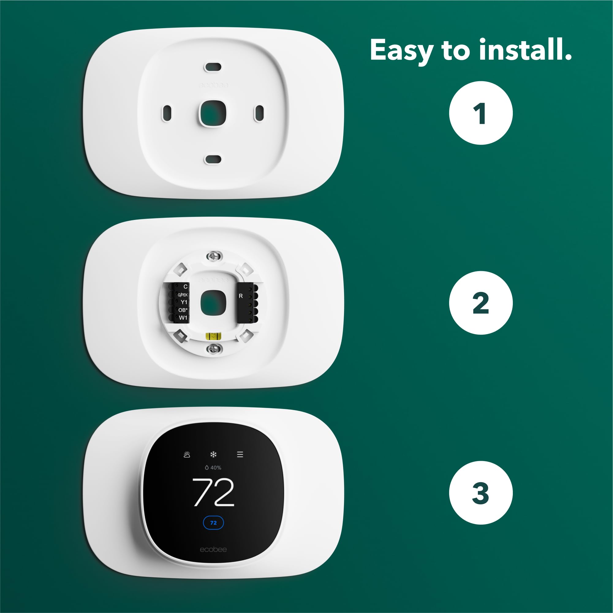 ecobee Trim Plate for Smart Thermostat Essential - Thermostat Accessory 🍁 All In One Marketplace Canada