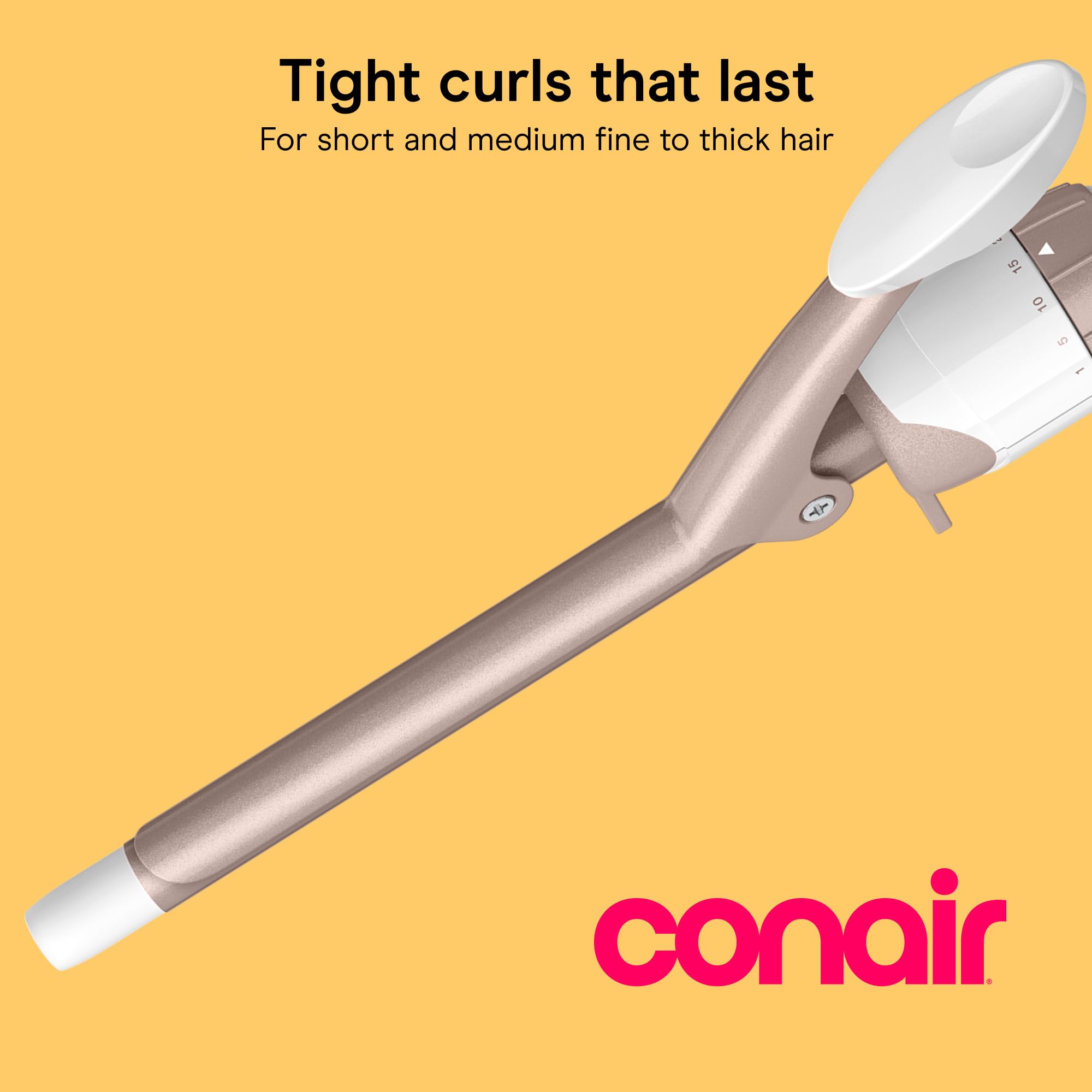 Conair Double Ceramic Curling Iron, 1/2-inch Curling Iron, White/Rose Gold 🍁 All In One Marketplace Canada