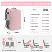 Taygeer Travel Backpack for Women, Carry On Backpack with Shoe Pouch, TSA 15.6inch Laptop Backpack Flight Approved, College Nurse Bag Casual Daypack for Weekender Business Hiking, Pink 🍁 All In One Marketplace Canada