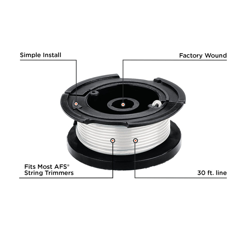 BLACK+DECKER Trimmer Line Replacement Spool, Autofeed 30 ft, 0.065-Inch, 2-Pack (AF-100-2) 🍁 All In One Marketplace Canada