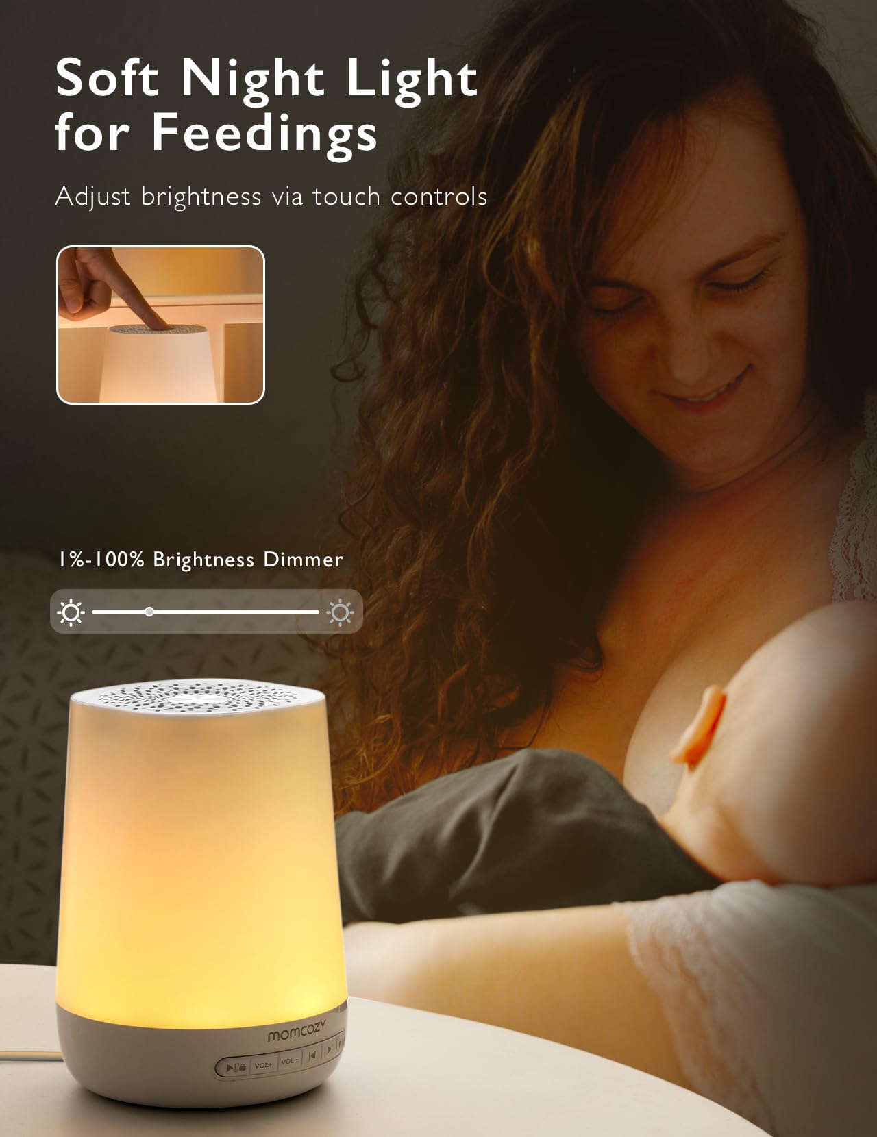Baby Sound Machine, Momcozy White Noise Machine for Baby Sleeping with Night Light, Toddler Sleep Trainer 34 Soothing Sleep Sounds, Timer, App Remote Control, Personal Sleep Routine Alarm Clock(Blue) 🍁 All In One Marketplace Canada