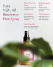 Rose Water Spray for Face by Leven Rose - Pure Natural Moroccan Rosewater Hydrosol Face Spray - Organic Rose Water Hydrosol 4 oz 🍁 All In One Marketplace Canada