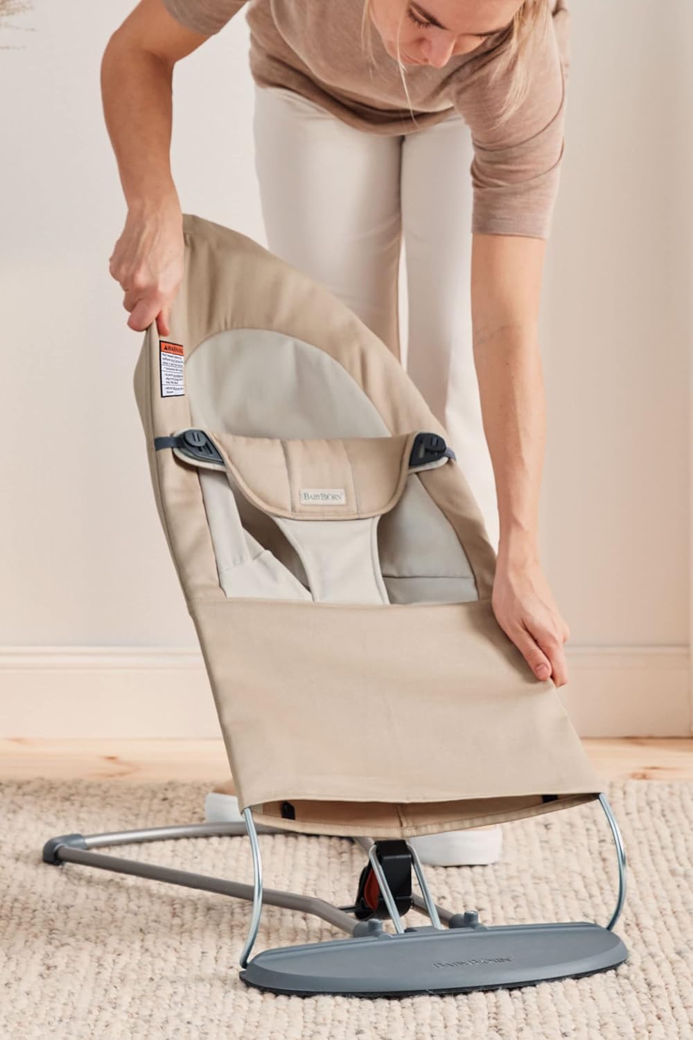 BabyBjorn Bouncer Balance Soft, Woven, Khaki/Beige 🍁 All In One Marketplace Canada