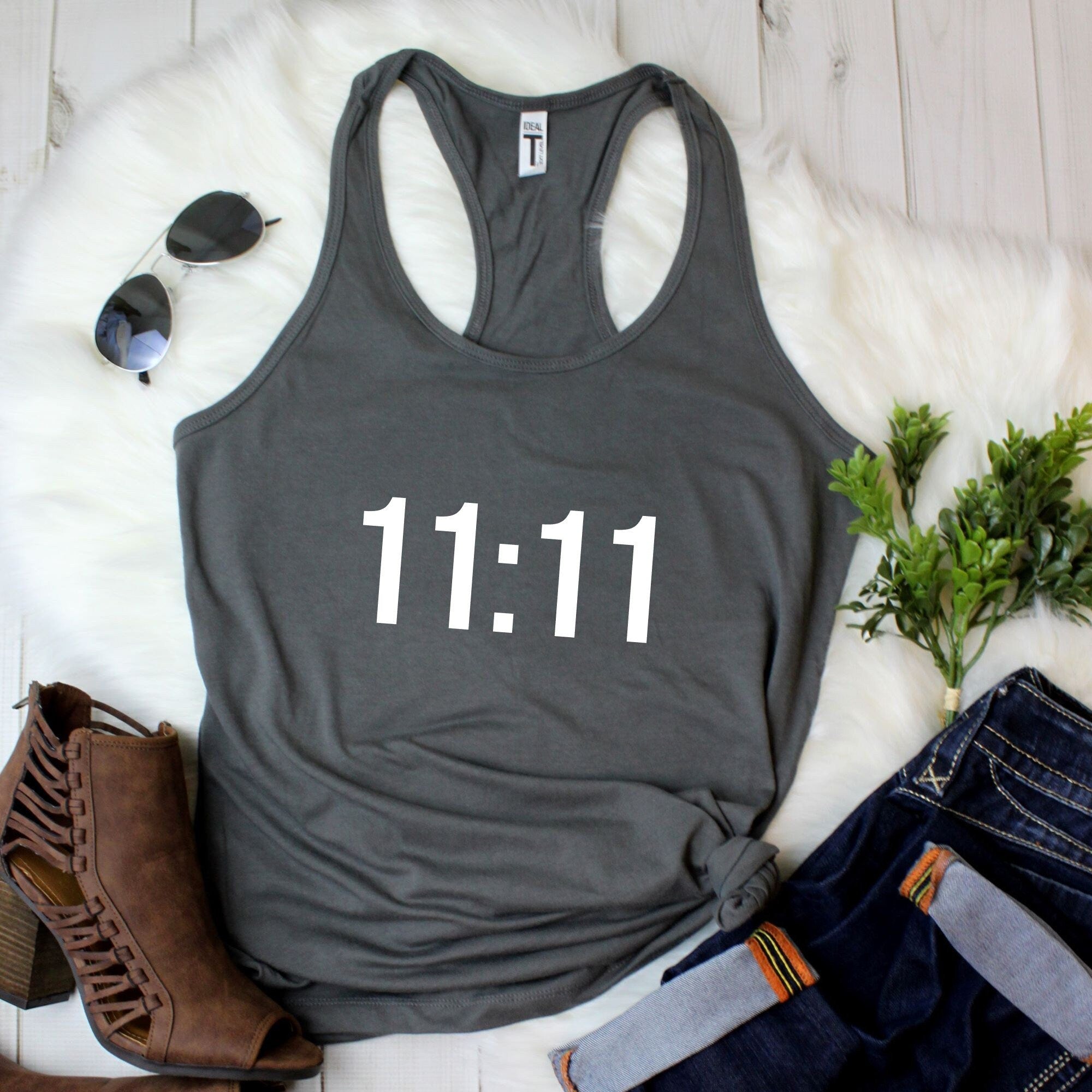1111 Racerback Tank Top