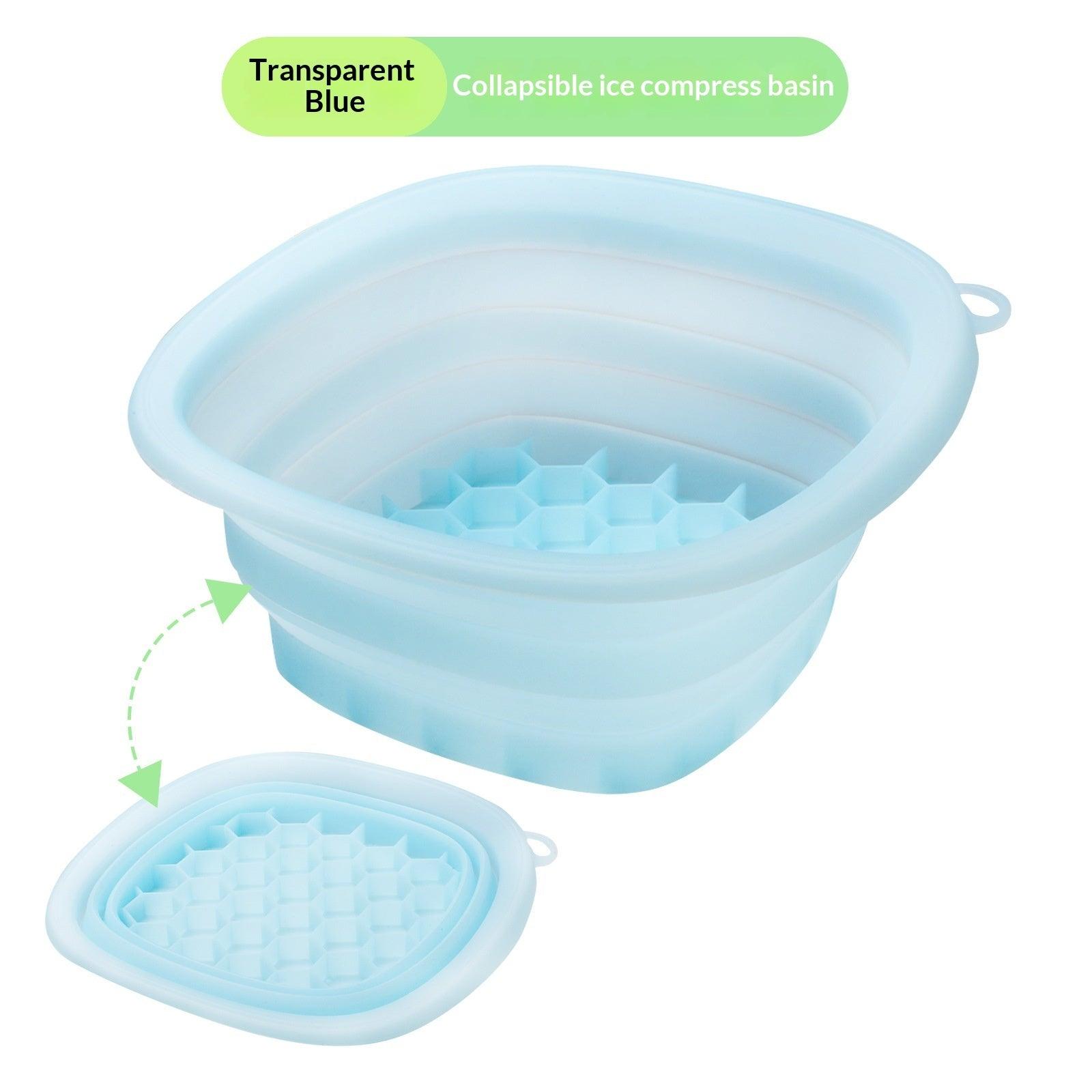 Foldable Silicone Face Ice Bath Bowl
