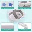 Baby BathTub, 4-in-1 Newborn to Toddler Tub with Temperature Sensor,Infant Waterproof Ear Cap and Soft Cushion included,Grey 🍁 All In One Marketplace Canada