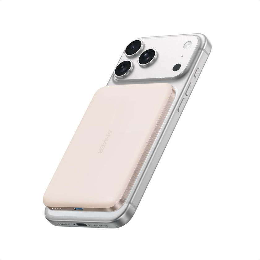 Anker Nano Power Bank, Ultra-Slim 5,000mAh Magnetic Battery Pack, Qi2 Certified 15W Max Ultra-Fast MagSafe-Compatible Portable Charger, Ergonomic Design, for iPhone Air/17/16/15 Series (Not for Pixel) 🍁 All In One Marketplace Canada