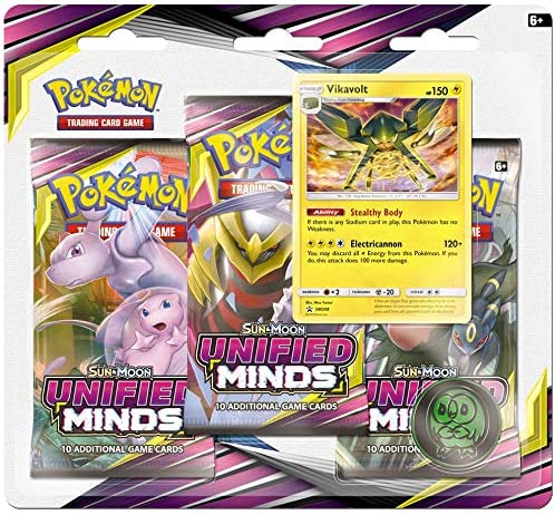 Pokémon TCG - Sun & Moon - Unified Minds - 3 Packs Blister (Vikavolt)