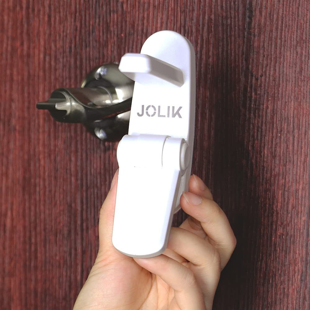 Jolik Improved Childproof Door Lever Lock(2 Pack)& Handles Premium Bonding Adhesive - door handle child proof 🍁 All In One Marketplace Canada