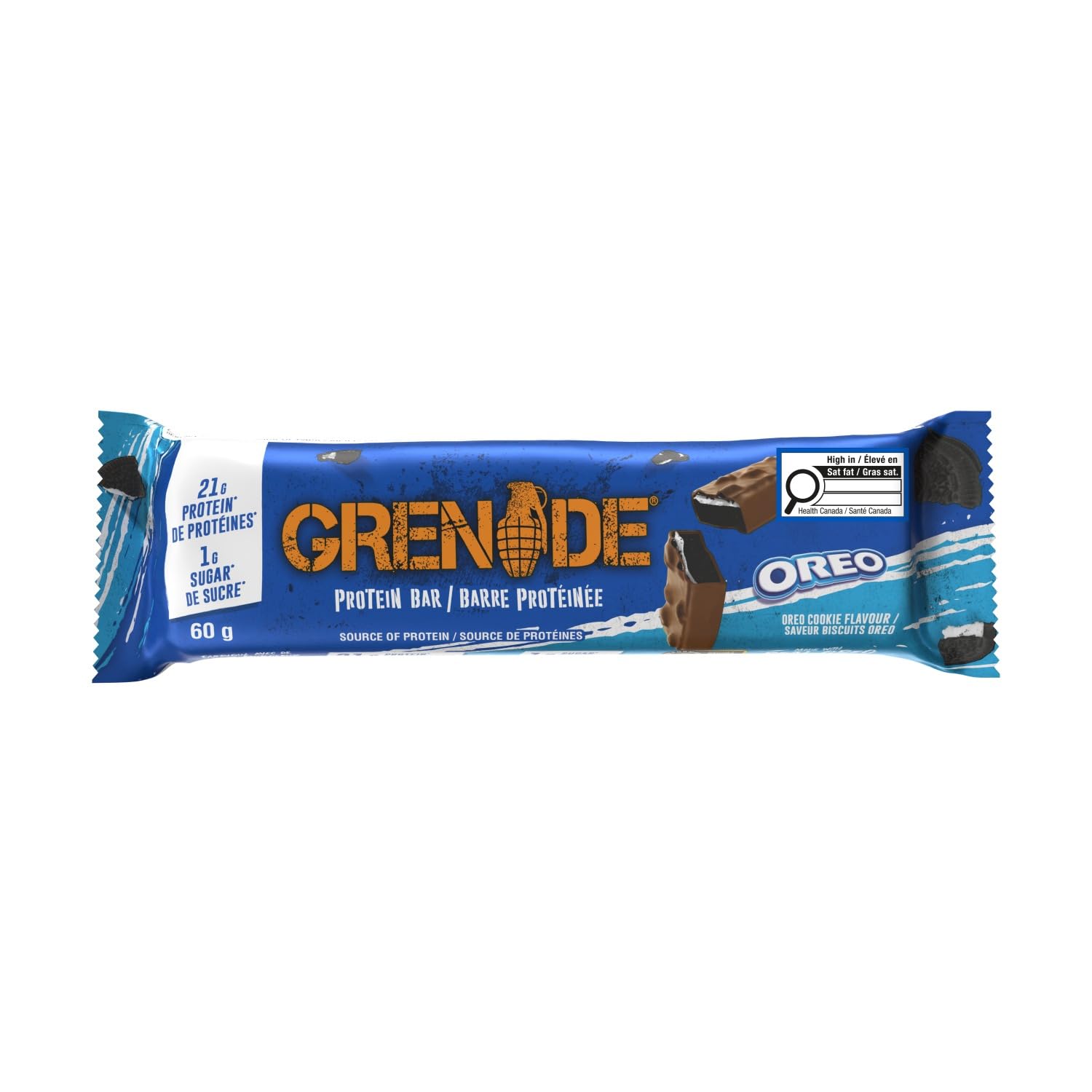 Grenade High Protein, Low Sugar Bar - OREO, 12 x 60 g (Packaging May Vary) 🍁 All In One Marketplace Canada