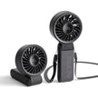 JISULIFE Handheld Fan Life7 – Ultimate Flexibility: High-Power Motor, LED Display, 5000mAh Rechargeable, 5-Speed, Foldable Design, 3-IN-1 Portable Hand/Desk/Neck Fan for Travel, Gift for Women (Black) 🍁 All In One Marketplace Canada